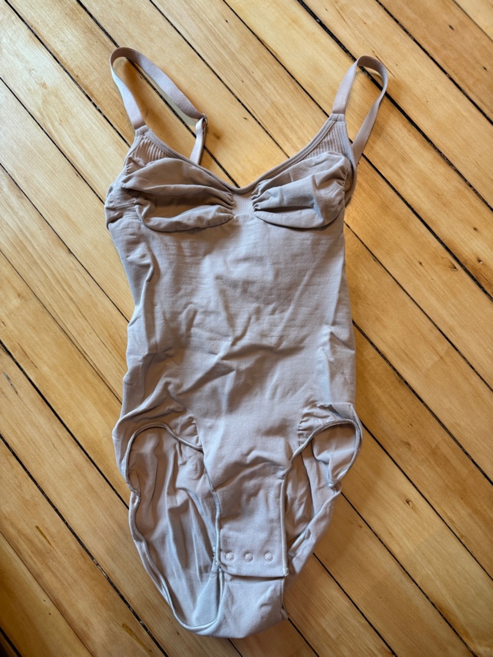 SKIMS Light Taupe Seamless Bodysuit